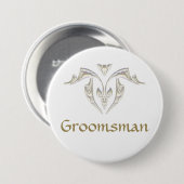 Button Badge - Groomsman (Voorkant /achterkant)