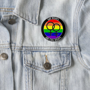 Button badge - homorechten zijn burgerrechten