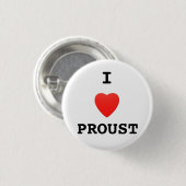 Button Badge "I Love Proust" (Voorkant /achterkant)