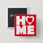 Button Badge Pin Ohio Home Heart (Voorkant /achterkant)