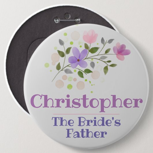 Button Badge van de Bride (Voorkant /achterkant)