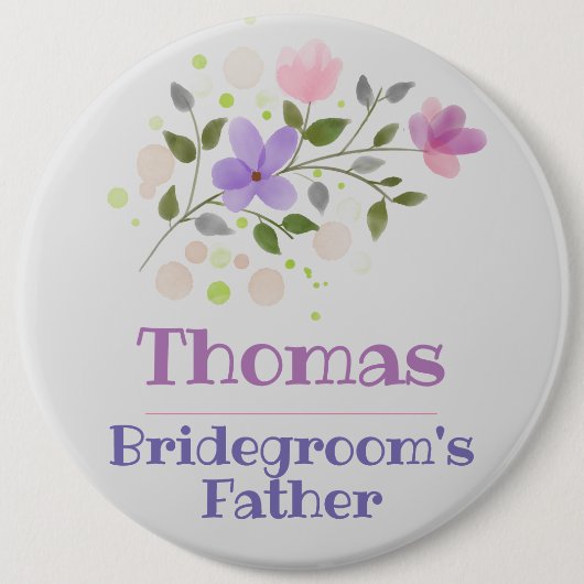 Button Badge van de Bridegroom (Voorkant)