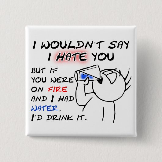 Button badge voor brand en water (Voorkant)