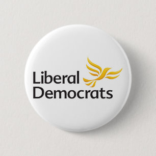 Button Badge voor de liberale democraten
