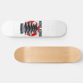 Button Bagagelabel Hongkong Persoonlijk Skateboard (Horizontaal)