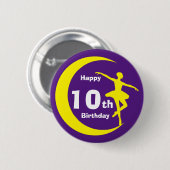 Button - Ballerina 10e Verjaardag (Voorkant /achterkant)