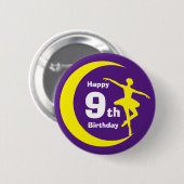 Button - Ballerina 9 jarig (Voorkant /achterkant)