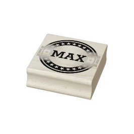 Button / banner - Stars grijs wit + YOURS Rubberstempel