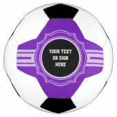 Button / banner - trans. white XII + jouw ideeën Voetbal (Voorkant)