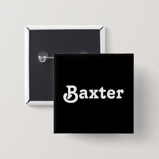 Button Baxter (Voorkant /achterkant)