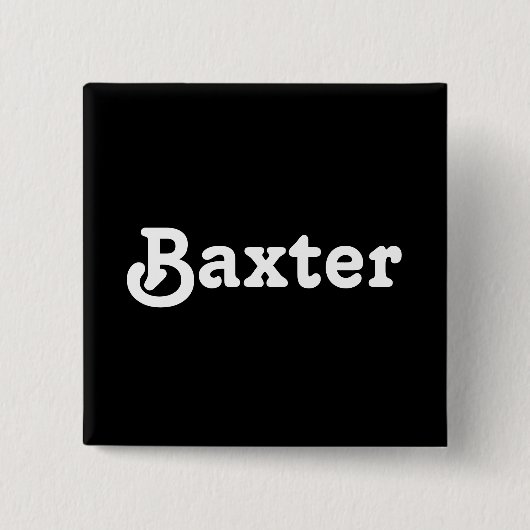 Button Baxter (Voorkant)