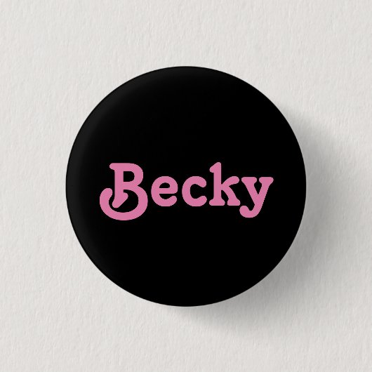 Button Becky (Voorkant)