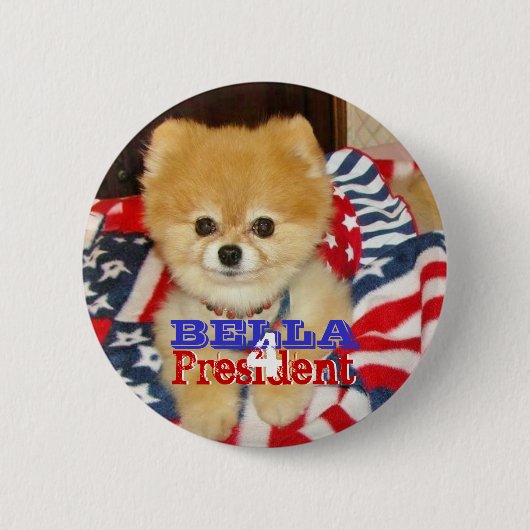 Button - Bella voor President (Voorkant)