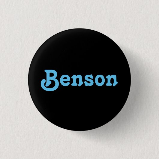 Button Benson (Voorkant)