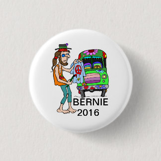 Button Bernie for Peace Hippie Campaign