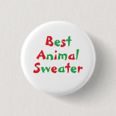 Button "Best Animal Sweater" (Voorkant)