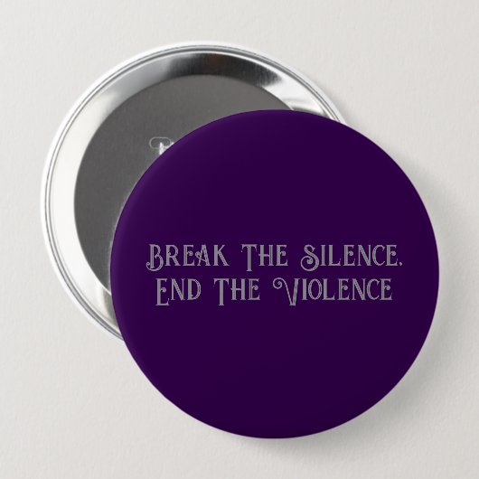 Button bewustmakingsronde huiselijk geweld (Voorkant /achterkant)
