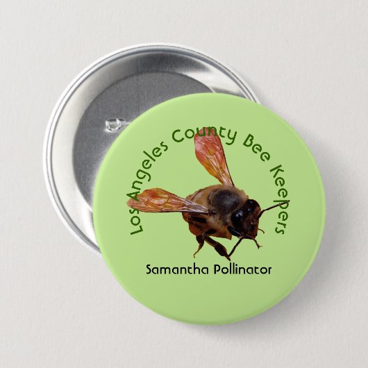 Button - Bijenhoudernaambordje (Voorkant /achterkant)