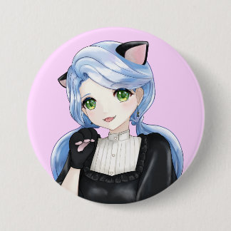 Button Black Cat