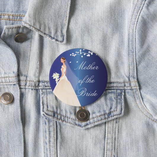 Button Blauwe Bridal van de OB (In situ)