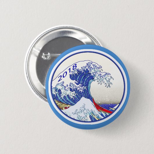 Button Blauwe golf 2018 (Voorkant /achterkant)