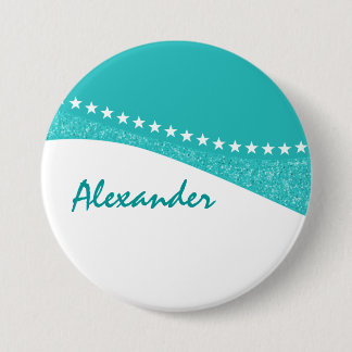 Button blauwgroen sterrencurven