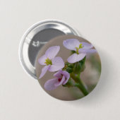 Button Bleke bloemen (Voorkant /achterkant)