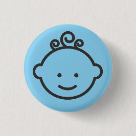 Button: BLUE || Vecteezy.com Ronde Button 3,2 Cm