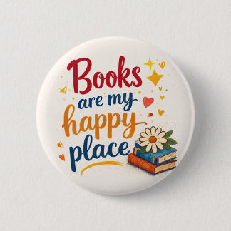 Button_bookish Ronde Button 5,7 Cm