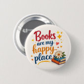 Button_bookish Ronde Button 5,7 Cm (Voorkant /achterkant)
