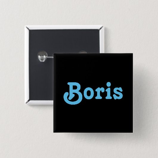 Button Boris (Voorkant /achterkant)
