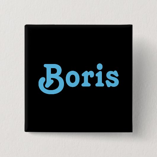 Button Boris (Voorkant)