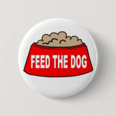 Button Bowl Red Feed De hond (Voorkant)