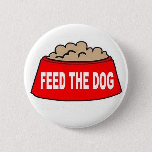 Button Bowl Red Feed De hond (Voorkant)