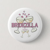 Button: Bridezilla Ronde Button 5,7 Cm (Voorkant)