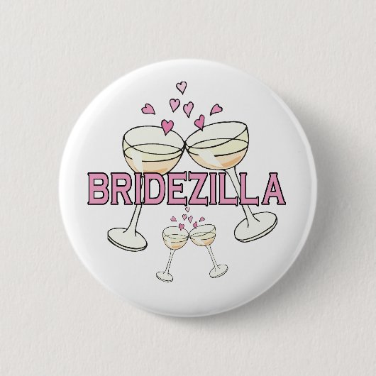 Button: Bridezilla Ronde Button 5,7 Cm (Voorkant)