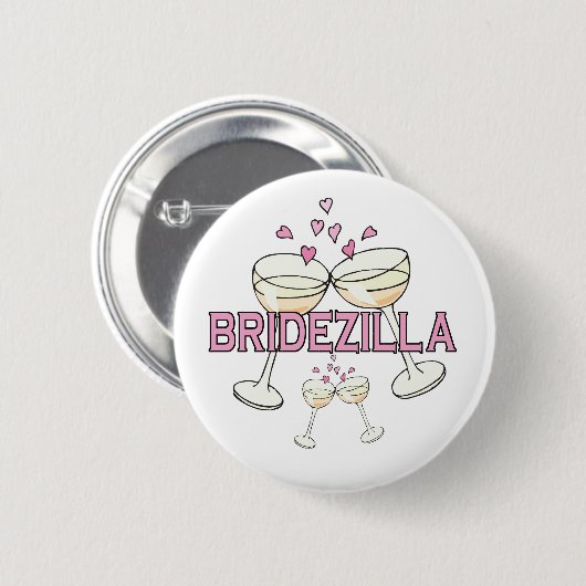 Button: Bridezilla Ronde Button 5,7 Cm (Voorkant /achterkant)
