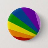 Button Bright Rainbow Summer Fun Stripes (Voorkant)