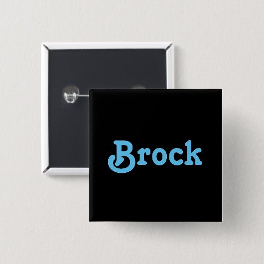 Button Brock (Voorkant /achterkant)