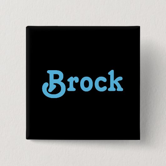 Button Brock (Voorkant)