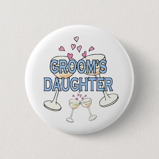 Button: bruidegom ronde button 5,7 cm (Voorkant)