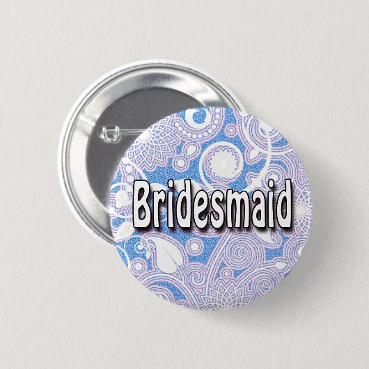 Button: bruidsmeisje ronde button 5,7 cm (Voorkant /achterkant)