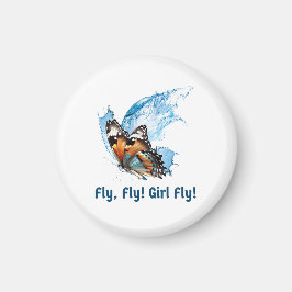 Button Butterfly Magneet