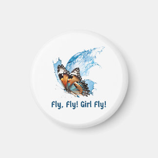Button Butterfly Magneet