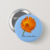Button - Calendula op stoom (Voorkant /achterkant)