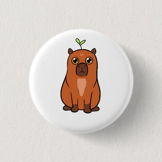 Button / Capybara Schattige (Voorkant)
