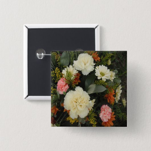 Button Carnance Bouquet (Voorkant /achterkant)