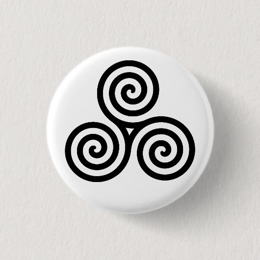 Button Celtic Triskelion (Trisaking) (Voorkant)