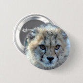 Button-cheetah-cub10x10 Ronde Button 5,7 Cm (Voorkant /achterkant)