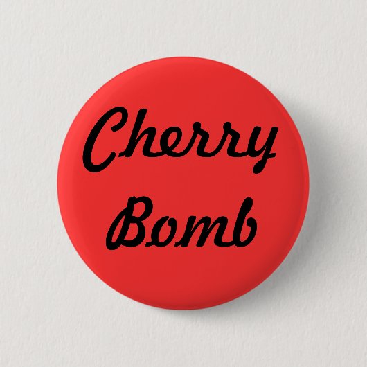 Button "Cherry Bomb" (Voorkant)